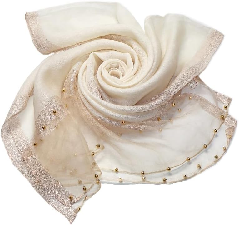 Womens Scarves Lightweight Silk Scarf Shawls and Wraps for Evening Dresses Summer Beach Wedding Shawl gifts