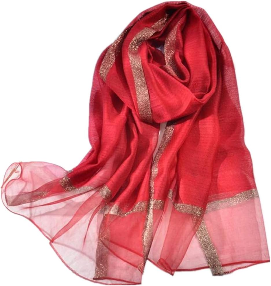 Womens Scarves Lightweight Silk Scarf Shawls and Wraps for Evening Dresses Summer Beach Wedding Shawl gifts - Image 2