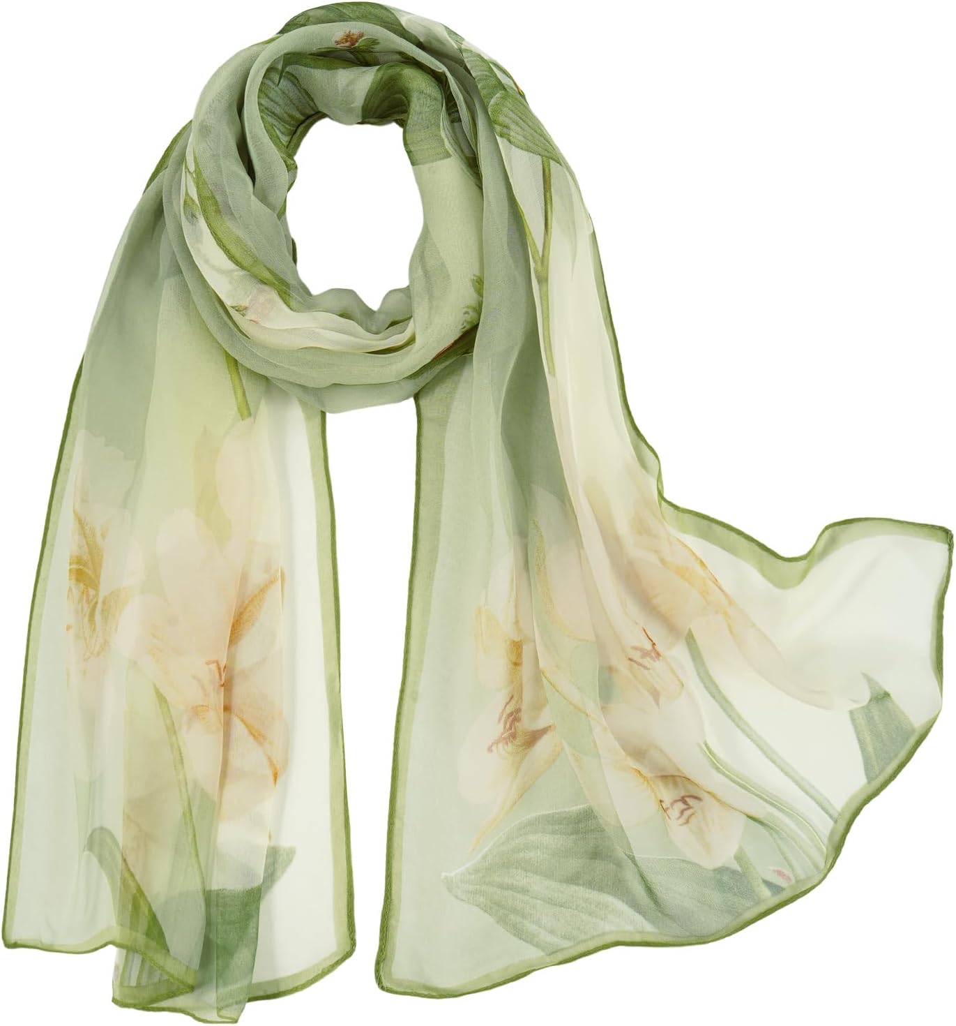 Unique Fashion Women's Scarf Chiffon Sheer Scarves for Women Lightweight