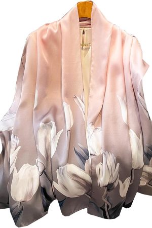 Dress Scarves Shawl Wraps Long Silky Scarf for Women Dressy Fashion Lightweight for Decorative Formal Evening Gowns