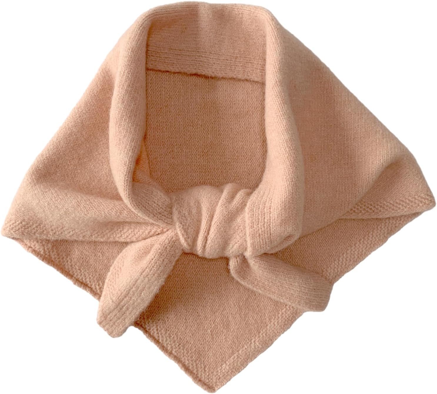 Triangle Scarf for Women Knitted Wool Headscarf Cashmere Feel Y2K Downtown Girl Aesthetic Streetwear Accessories