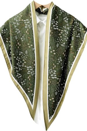 Triangle Shawls Scarf Head Hair Neck For Women Scarves Fashion Silk Feeling Lady Lightweight 51 * 23.6inch